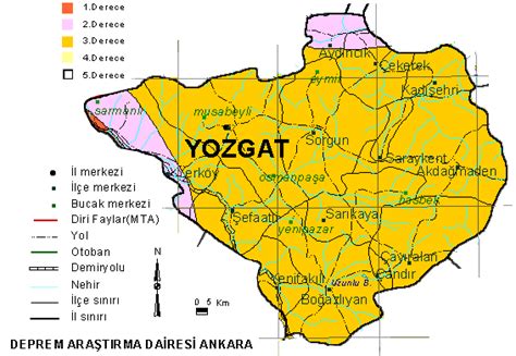 yozgat deprem haritası